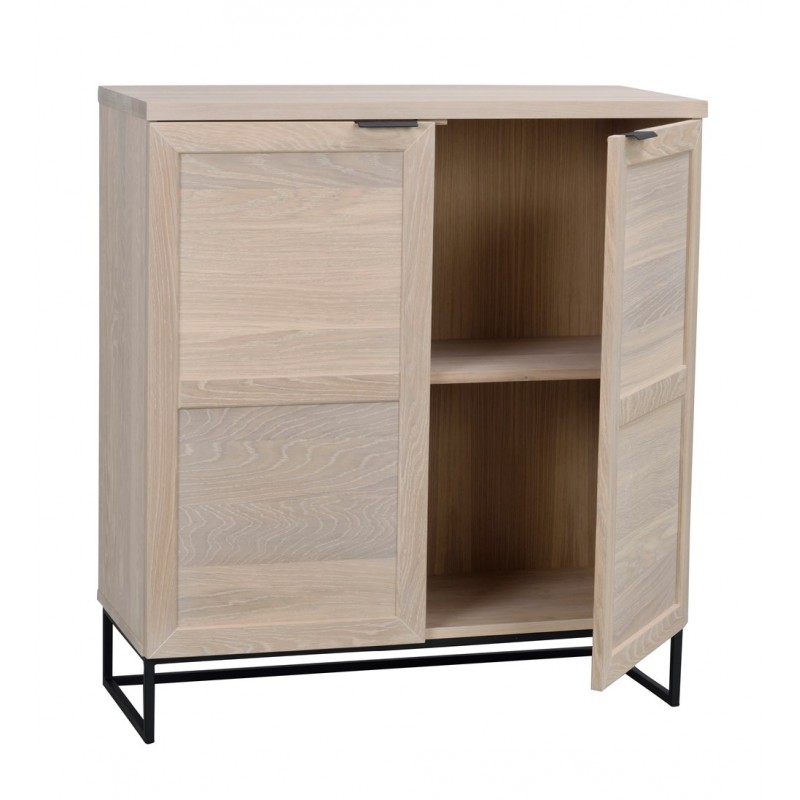 RO EVERETT CABINET WHITEWASH/BLACK